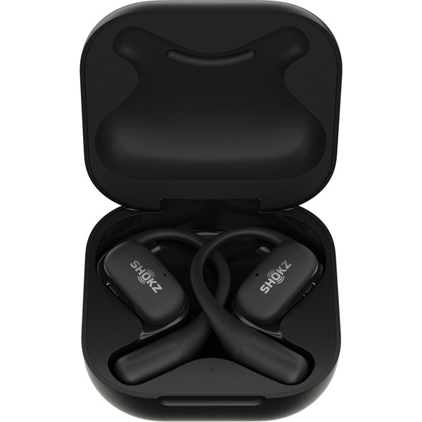 Shokz OpenFit csontvezetéses Bluetooth fekete True Wireless Open-ear sport fülhallgató