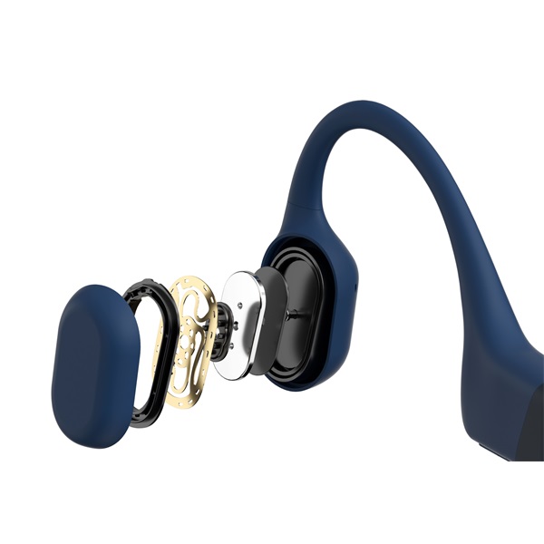 Shokz OpenRun USB-C csontvezetéses Bluetooth kék Open-Ear sport fejhallgató