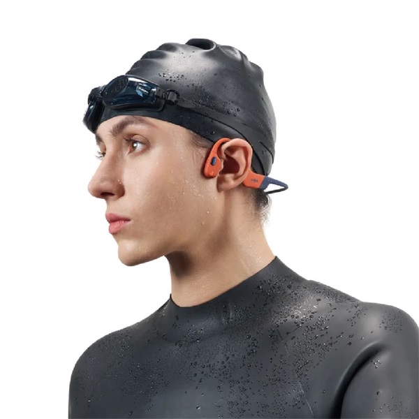 Shokz OpenSwim Pro csontvezetéses vezeték nélküli piros 32GB, kettős mód Bluetooth+MP3 lejátszós fejhallgató