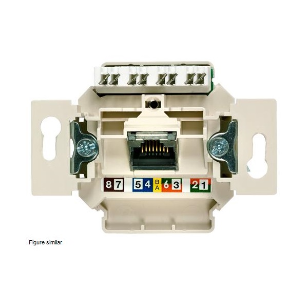 Siemens 5TG2027-1 Delta UAE 1X8pólusú UTP RJ45 CAT6 A informatikai csatlakozóaljzat