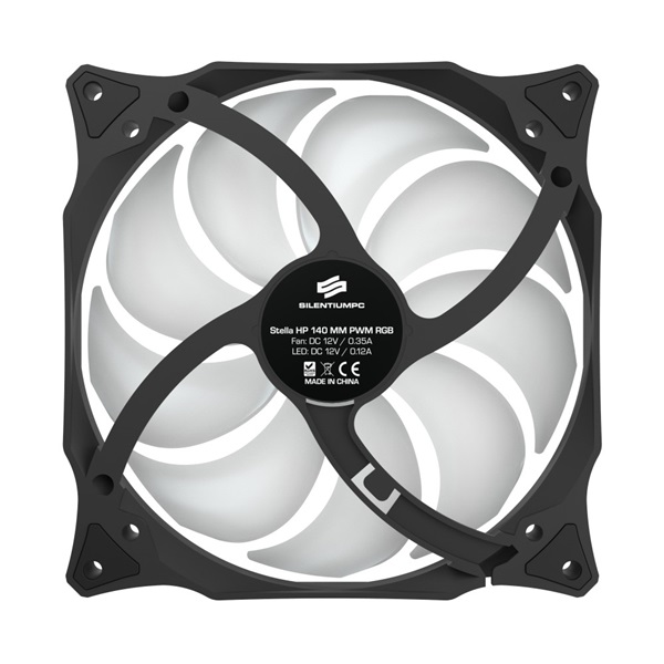 SilentiumPC 140mm Stella HP RGB 140 PWM ház hűtőventilátor