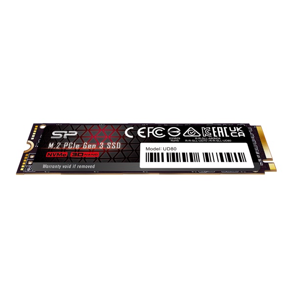 Silicon Power 500GB M.2 2280 PCIe Gen 3x4 NVMe UD80 (SP500GBP34UD8005) SSD