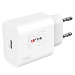 Skross 30W PD USB C fehér gyorstöltő