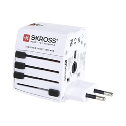 SKROSS MUV USB 2400mA, hálózati csatlakozó átalakító, beépített USB töltővel