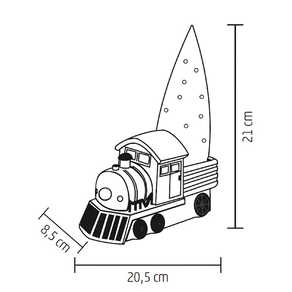 Somogyi KDCA 21 LED-es kerámia figura