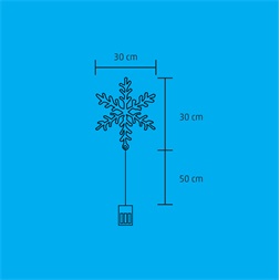 Somogyi KID 701/WW hókristály melegfehér LED-es akril ablakdísz