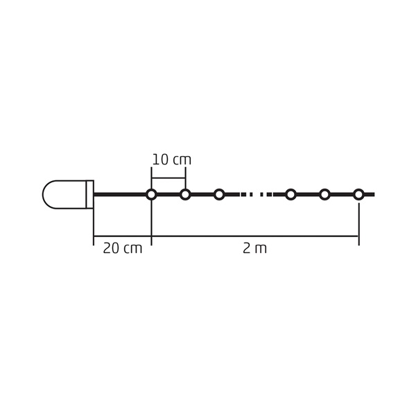 Somogyi MLF 26/WW Mikro LED-es fényfüzér