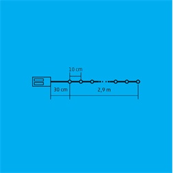 Somogyi ML 30/M 30 LED/2xAA/színes micro-LED-es karácsonyi fényfüzér