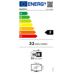 Sony 32" KD32W800P1AEP HD Ready Android Smart LCD TV