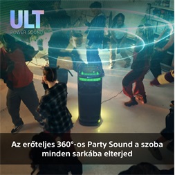 Sony SRSULT1000.CEL ULT TOWER 10 Ultimate Bluetooth party hangszóró vezeték nélküli mikrofonnal