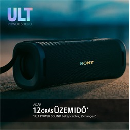 Sony SRSULT10B.CE7 ULT FIELD 1 hordozható vezeték nélküli fekete Bluetooth hangszóró