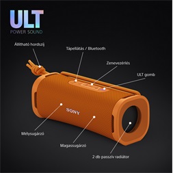 Sony SRSULT10D.CE7 ULT FIELD 1 hordozható vezeték nélküli narancssárga Bluetooth hangszóró