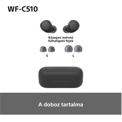 Sony WFC510B.CE7 True Wireless Bluetooth fekete fülhallgató