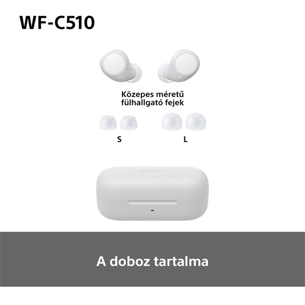 Sony WFC510W.CE7 True Wireless Bluetooth fehér fülhallgató