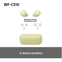 Sony WFC510Y.CE7 True Wireless Bluetooth sárga fülhallgató