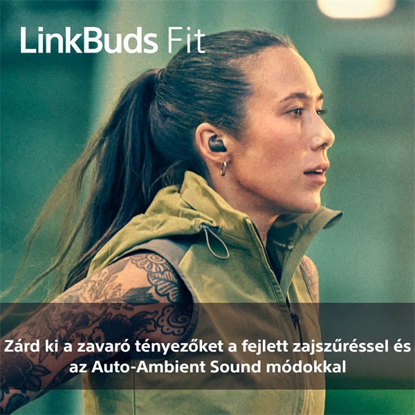 Sony WF-LS910N Linkbuds Fit zajszürős True Wireless Bluetooth fehér fülhallgató