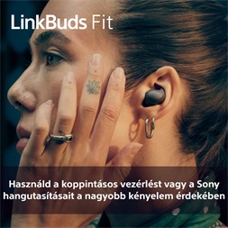 Sony WF-LS910N Linkbuds Fit zajszürős True Wireless Bluetooth fehér fülhallgató