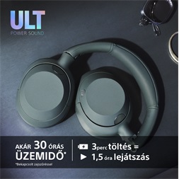 Sony WHULT900NW.CE7 ULT WEAR zajszűrős fehér Bluetooth fejhallgató