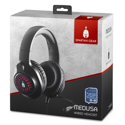 Spartan Gear 2807581 Medusa Wired fekete headset