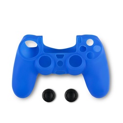 Spartan Gear 2808145 PS4 kontroller szilikon skin kék + thumb grips