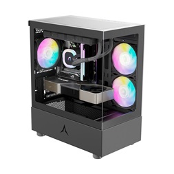 Spire U20 CUBIC MINI fekete (táp nélküli) ablakos mATX ház