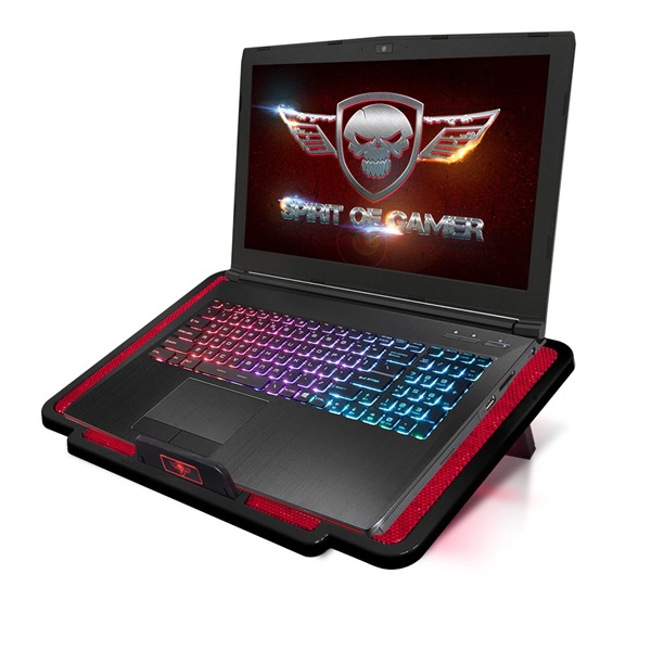 Spirit of Gamer AIRBLADE 100 15,6"-ig piros notebook hűtőpad