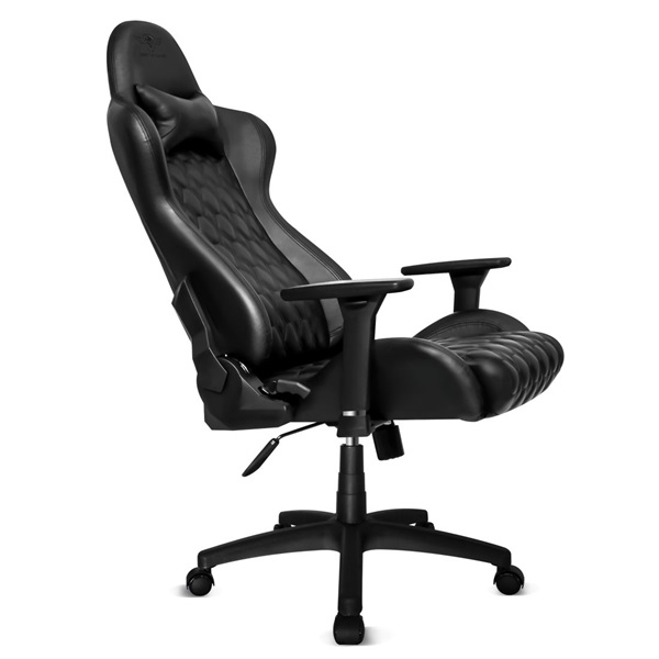 Spirit of Gamer BLACKHAWK Leather fekete bőr gamer szék