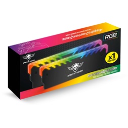 Spirit of Gamer HEATSINK RGB MEMORY fekete aluminium memória hűtő