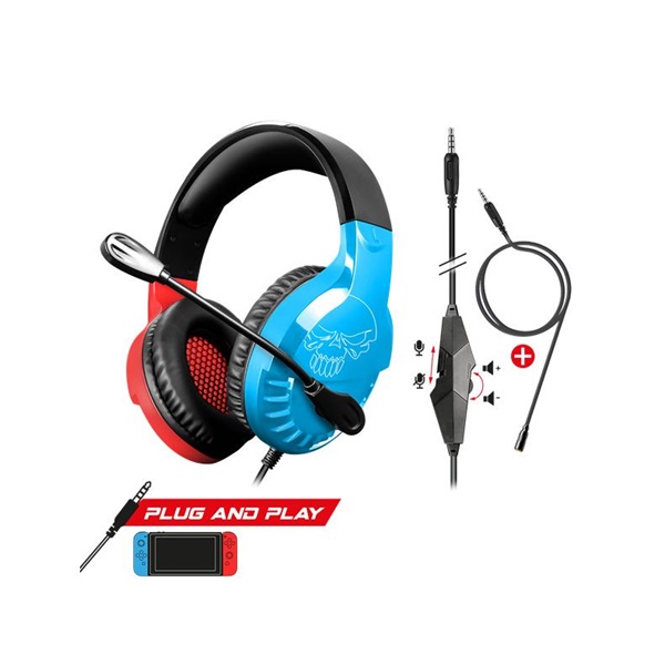 Spirit of Gamer PRO-SH3 Nintendo Switch piros-kék gamer headset