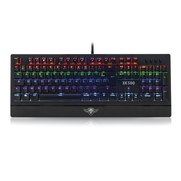 Spirit of Gamer XPERT K500 HUN fekete RGB USB mechanikus gamer billentyűzet