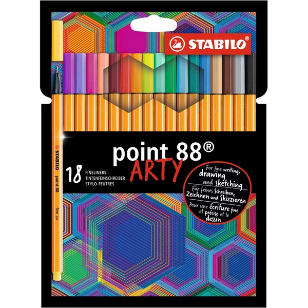 Stabilo ARTY Point 88 18db-os vegyes színű tűfilc készlet