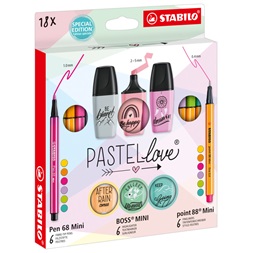 Stabilo MINI Pastellove 18 db-os készlet