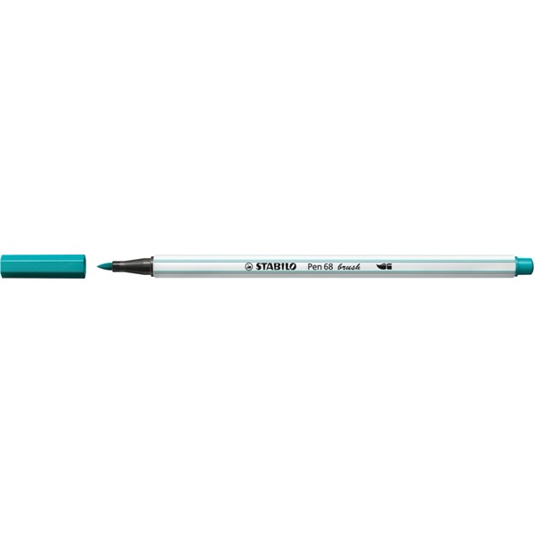 Stabilo Pen 68 brush türkizkék ecsetfilc