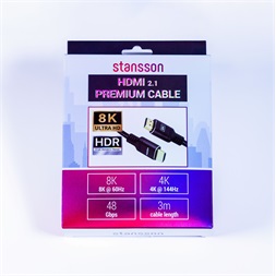 Stansson 3m HDMI 2.1 kábel