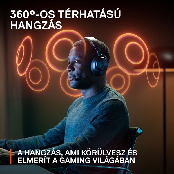 SteelSeries Arctis Nova Pro Wireless X fekete gamer headset