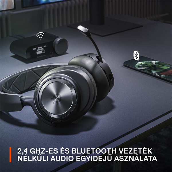 SteelSeries Arctis Nova Pro Wireless X fekete gamer headset