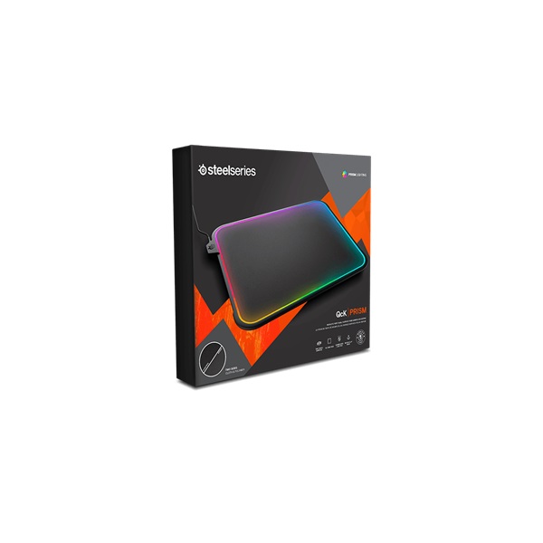 SteelSeries QCK Prism RGB Cloth Medium világító gamer egérpad