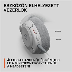 Steelseries Arctis Nova 1P fehér gamer headset