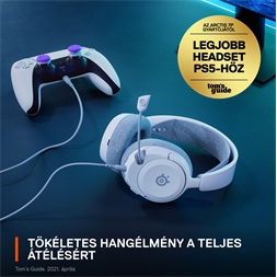 Steelseries Arctis Nova 1P fehér gamer headset