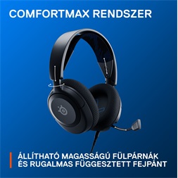 Steelseries Arctis Nova 1P fekete gamer headset