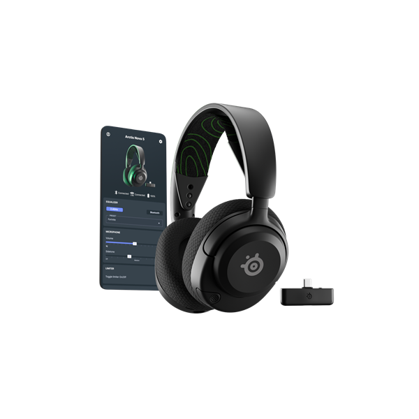 Steelseries Arctis Nova 5X Wireless Bluetooth Gaming fekete headset