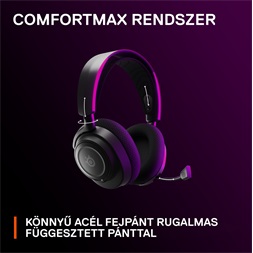 Steelseries Arctis Nova 7 vezeték nélküli fekete gamer headset