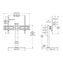 Stell SHO 4810 37"-70" asztali TV állvány