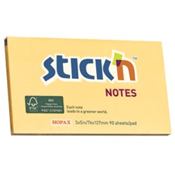 Stick`N 76x127mm 90lap környezetbarát pasztell narancs jegyzettömb