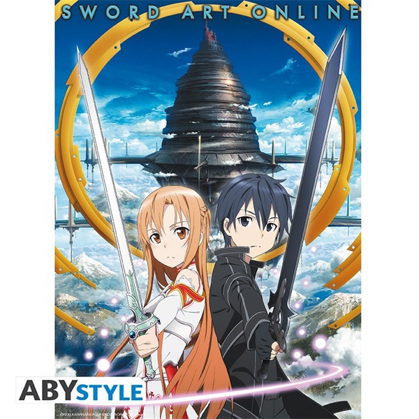 Sword Art Online "Asuna & Krito Aincrad" 52x38 cm poszter