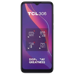 TCL 306 (6102H) 6,5" 3/32GB Dual SIM szürke okostelefon