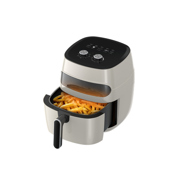 TOO AF-120W-1350 W fehér 5,2 L forrólevegős ablakos sütő (air fryer)