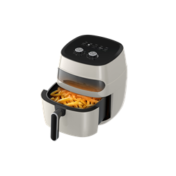 TOO AF-120W-1350 W fehér 5,2 L forrólevegős ablakos sütő (air fryer)