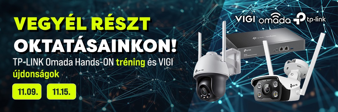 TP-LINK Omada és VIGI Telepítői tréning a B4B-nél!