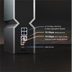 TP-Link Archer BE800 BE19000 Tri-Band Wi-Fi 7 Vezeték nélküli Router